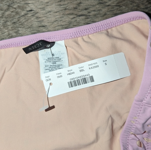 J. Crew Laser Cut Eyelet Bikini Pink Women's Small - Picture 4 of 6